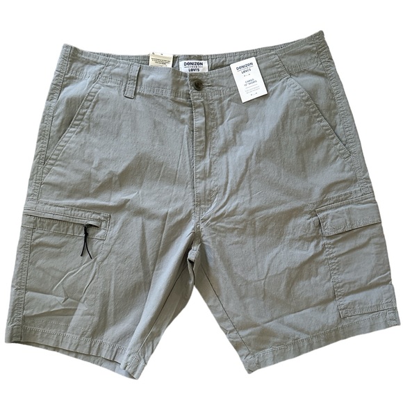 💙3/$15 Denizen By Levi’s Light Grey Cargo - Picture 1 of 7